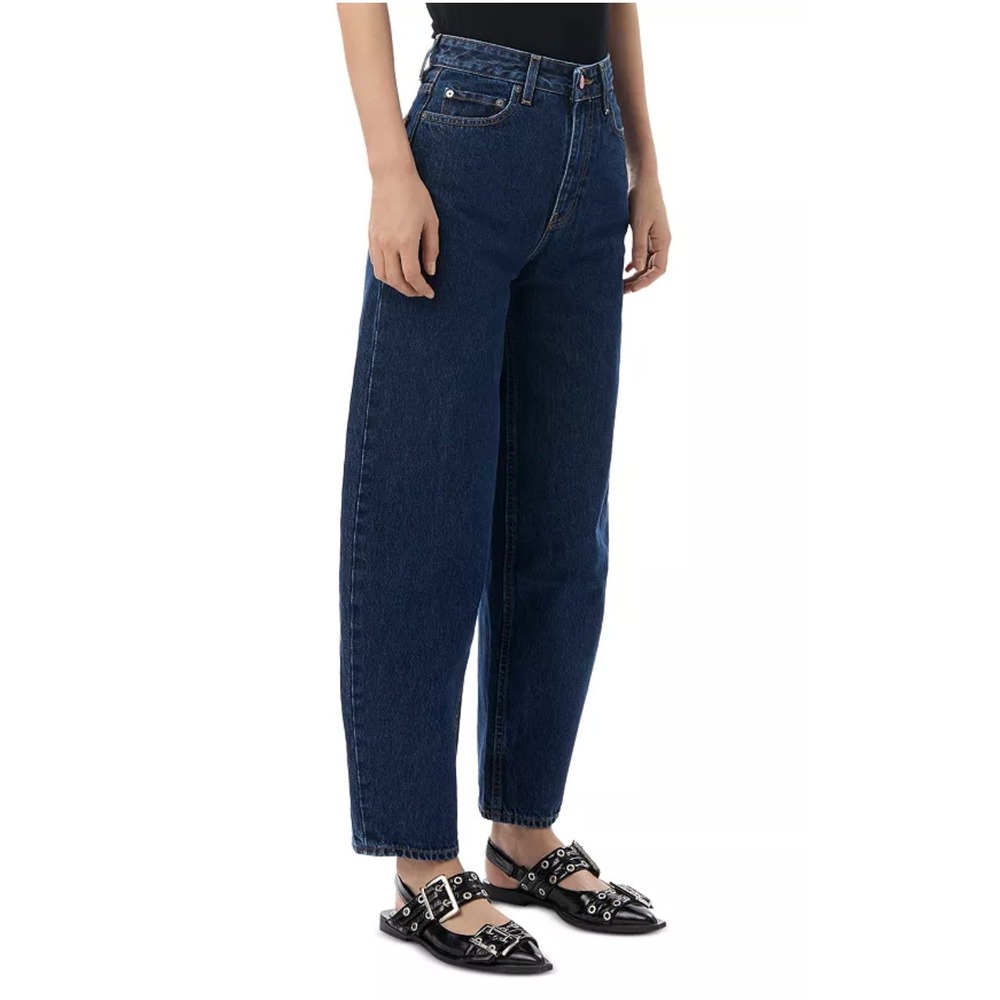 GANNI Stary Barrel Jeans – 28W x 34L – Dark Blue Rinse - Picture 2 of 7
